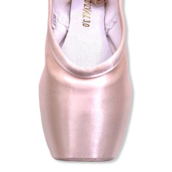 New Sansha FR Duval 3 STR Pink Pointe Pre-Arched Shoes 8/5.5 Wide U-Vamp - Picture 3 of 10